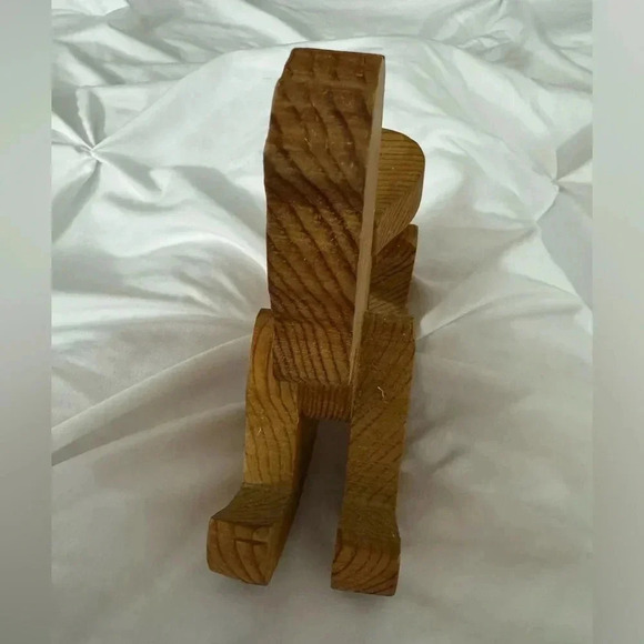 Vintage Handmade Wooden Rocking Horse Nursery Cottage Decor - Picture 4 of 11